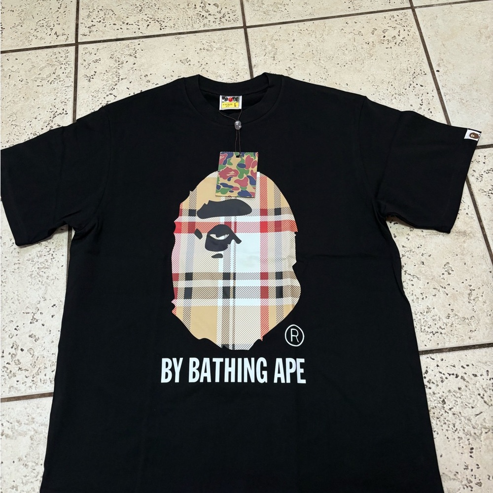 Bape x Burberry black tee